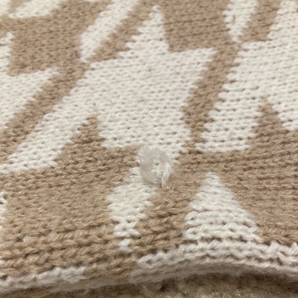 Princess Polly Sachi Houndstooth Sweater, Tan & Cream, Beige, Women’s M / L - Picture 6 of 8